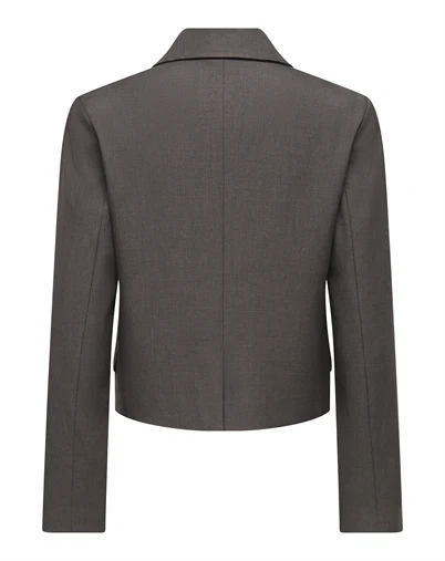 Only - ONLLinda Asym Blazer - Chocolate Torte 